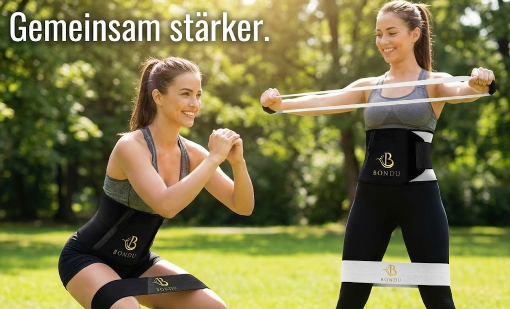 BONDU Fitness-Bundle – Bauchband & Resistance Bands für deine Workouts