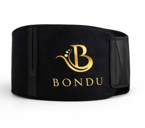 BONDU Bauchband aus Neopren – Trainingsgürtel mit Sauna-Effekt