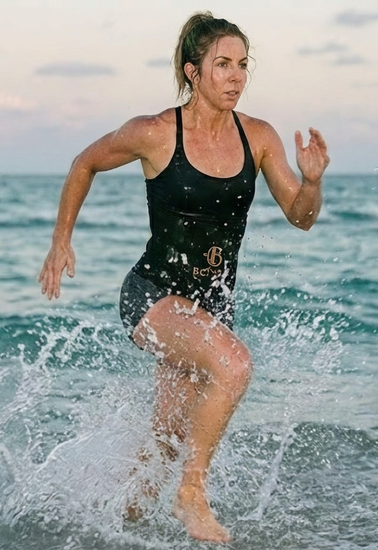 BONDU Bauchband aus Neopren – Trainingsgürtel mit Sauna-Effekt